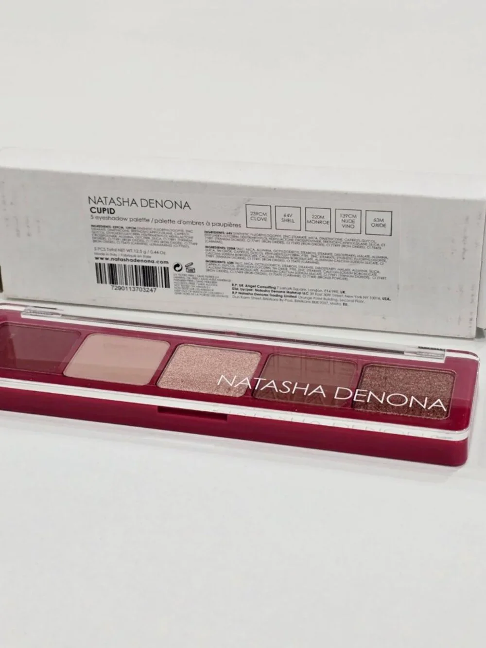Natasha Denona ✦ Cupid Eyeshadow Palette ✦ 5 Shades Warm Neutral Metallics NWT
